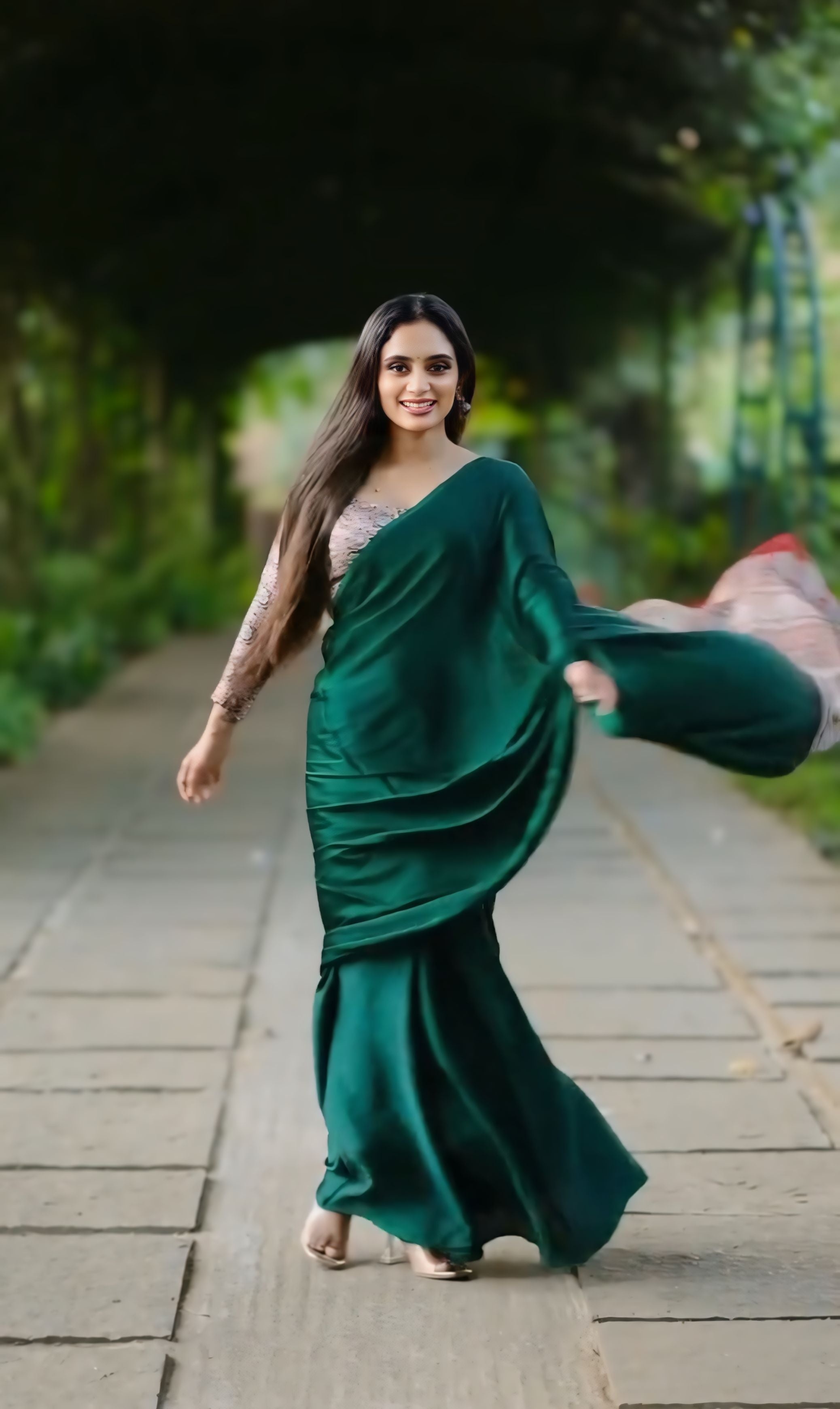 Ready To Wear Crape silk saree