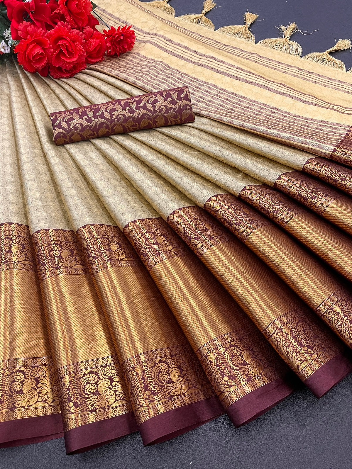 Cotton Silk Kanjivaram Ready To Wear Saree