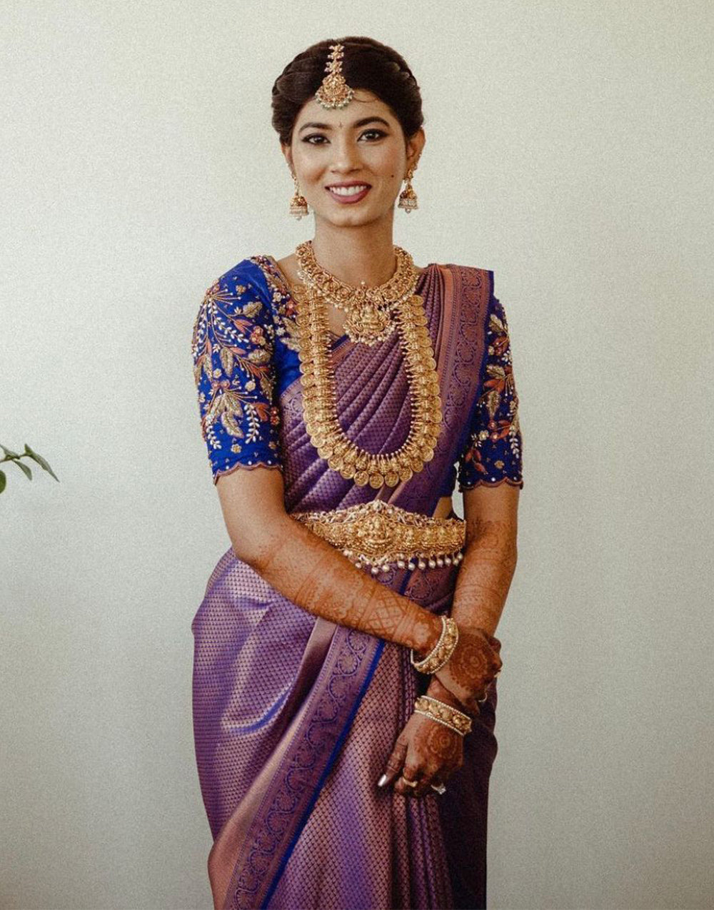 Purple Banarasi Soft Silk Saree With Zari Weaving Work