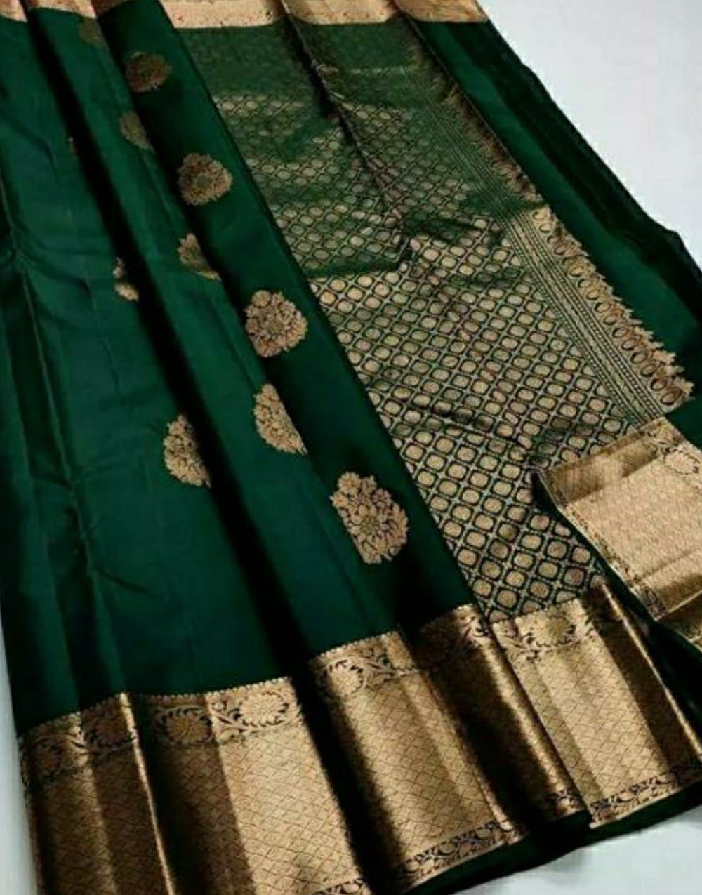 More Peach Banarasi Soft Silk Saree With Zari Weaving Work