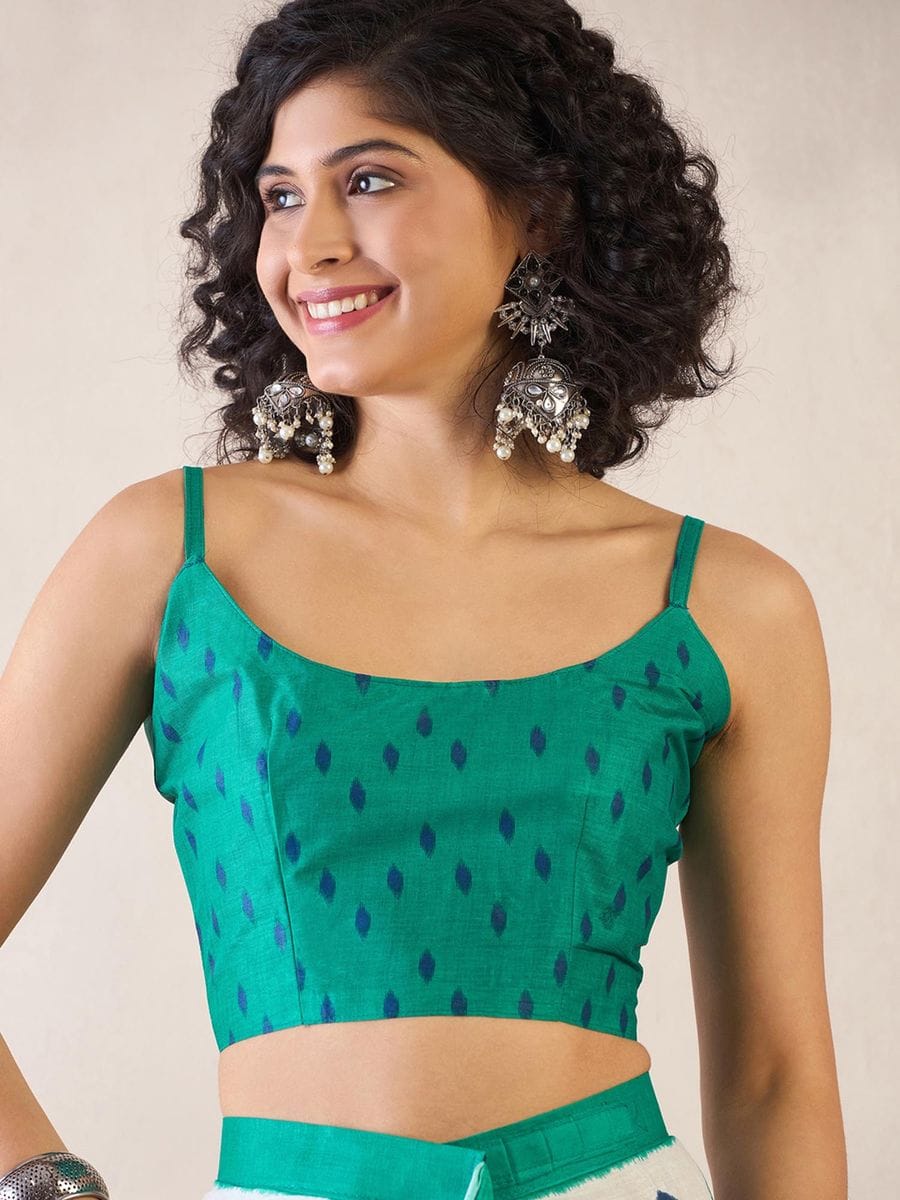Light Green Colour Mul Cotton Ready To Wear Saree With Pocket