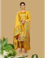 Yellow Paithani Soft Silk Salwar Suit