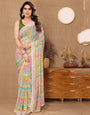 Multi Colour Georgette With Printed Ready To Wear Saree