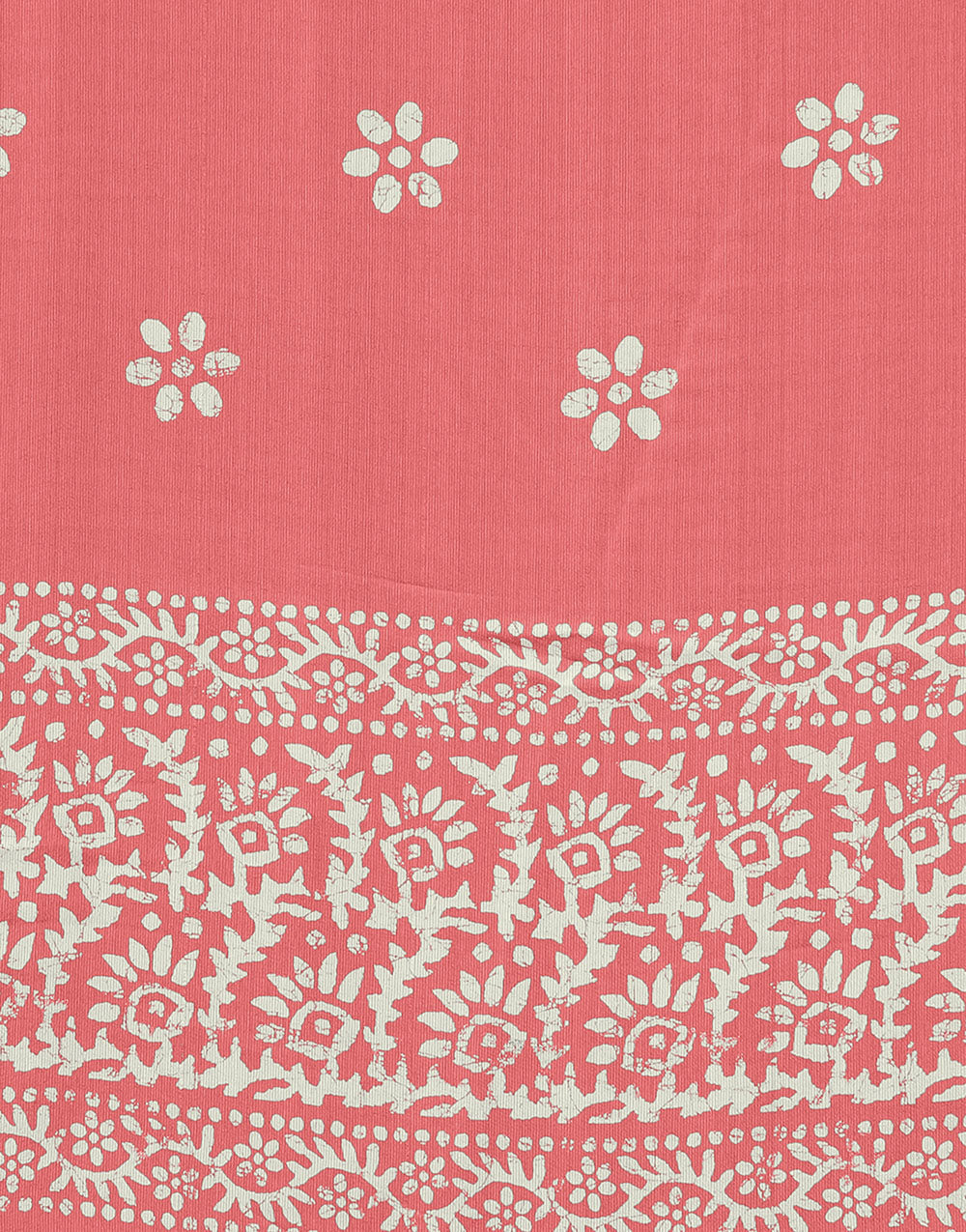 Peach Chiffon Saree With Printed Work