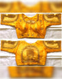 Yellow Phantom Silk Embroidery Blouse