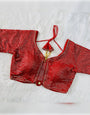 Red Georgette With Sequence Blouse