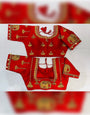 Red Phantom Silk Wedding Wear Handwork Blouse