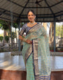 Graceful Ready To Wear Soft Organza Silk Saree With Blouse Piece