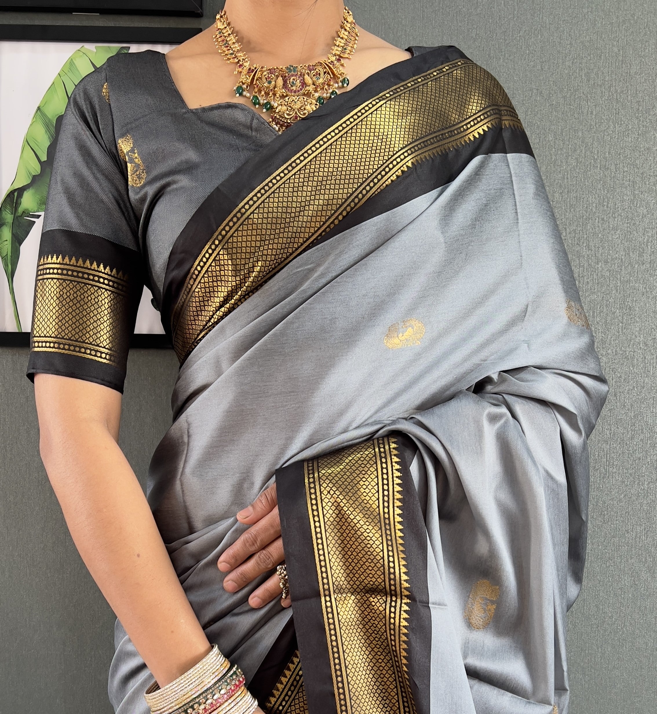 Cotton Silk Ready To Wear Saree Just In 1. MIN