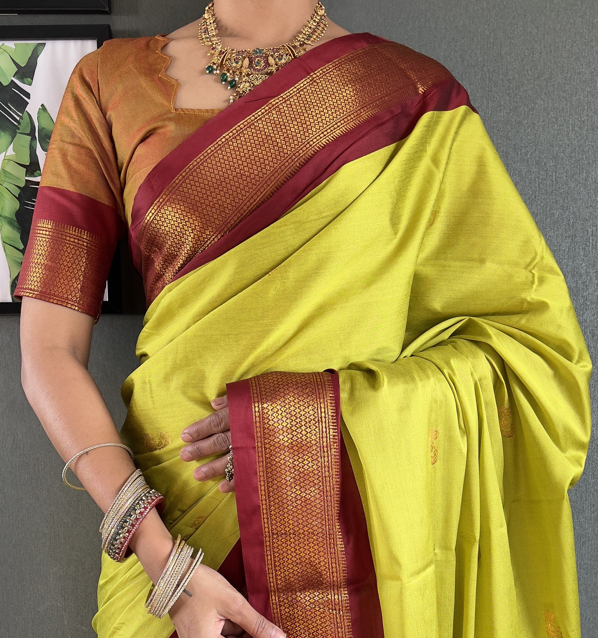 Cotton Silk Ready To Wear Saree Just In 1. MIN