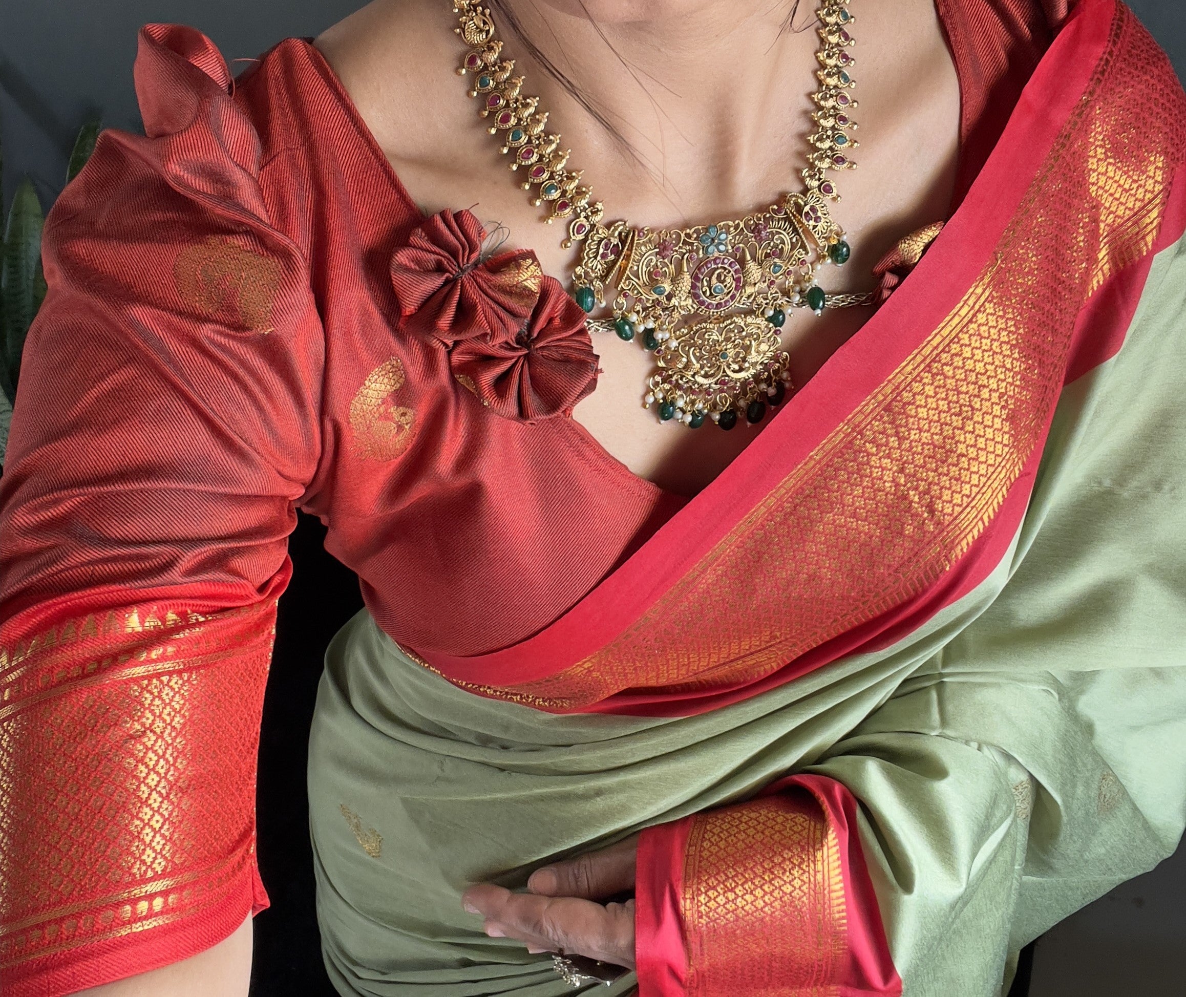 Cotton Silk Ready To Wear Saree Just In 1. MIN