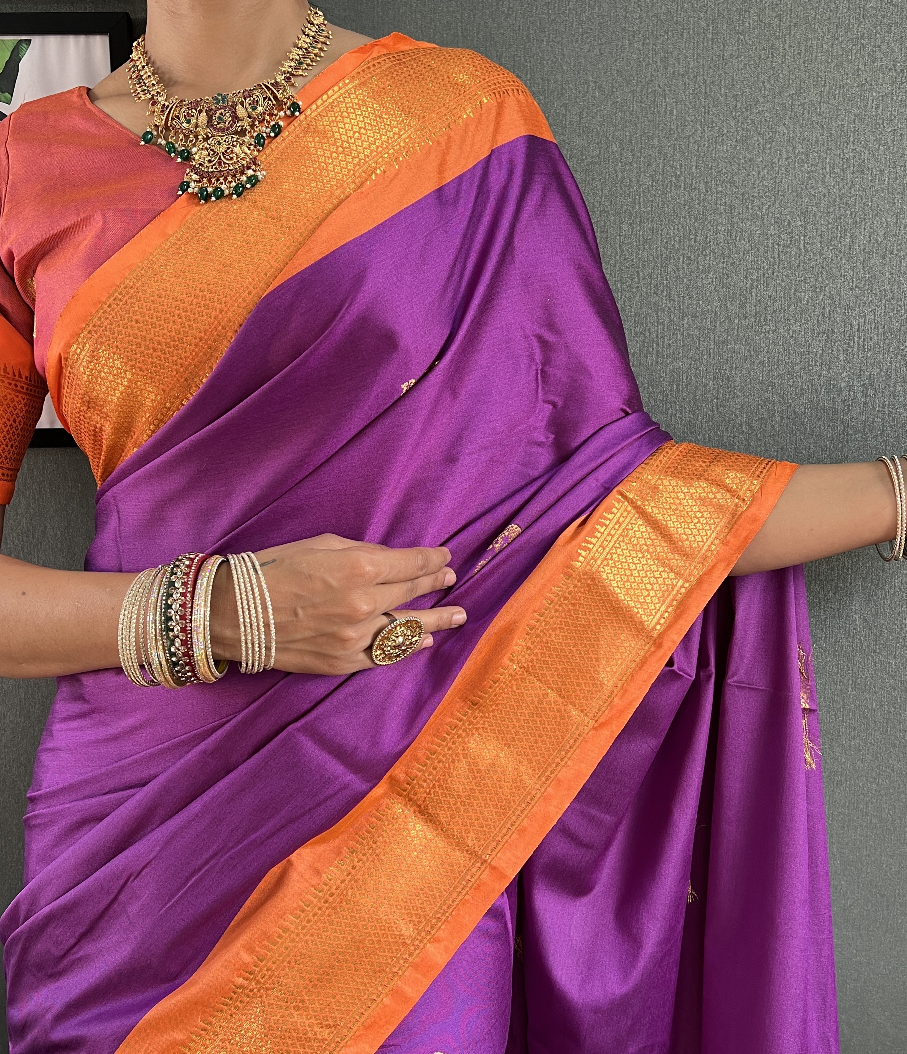 Cotton Silk Ready To Wear Saree Just In 1. MIN