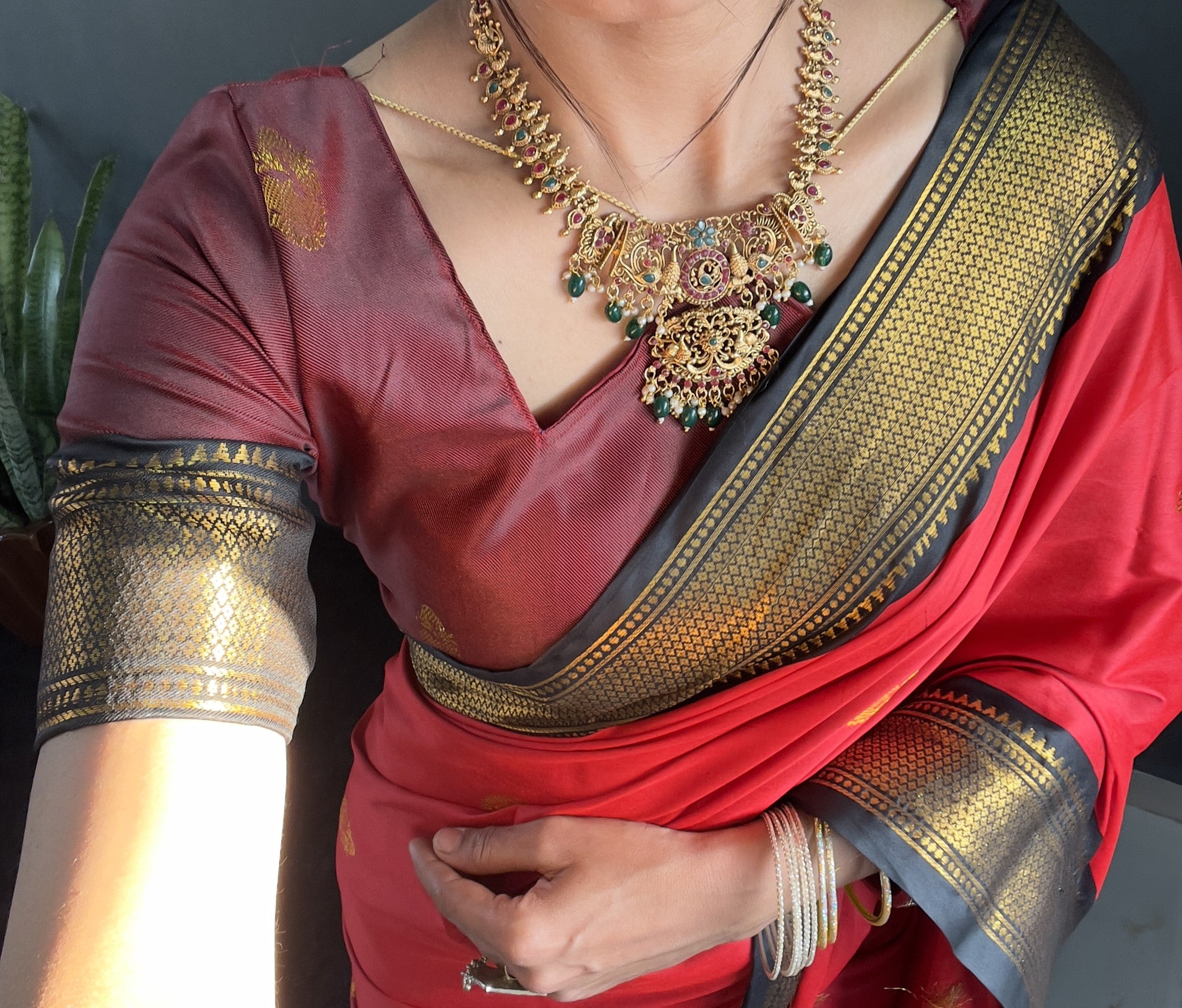 Cotton Silk Ready To Wear Saree Just In 1. MIN