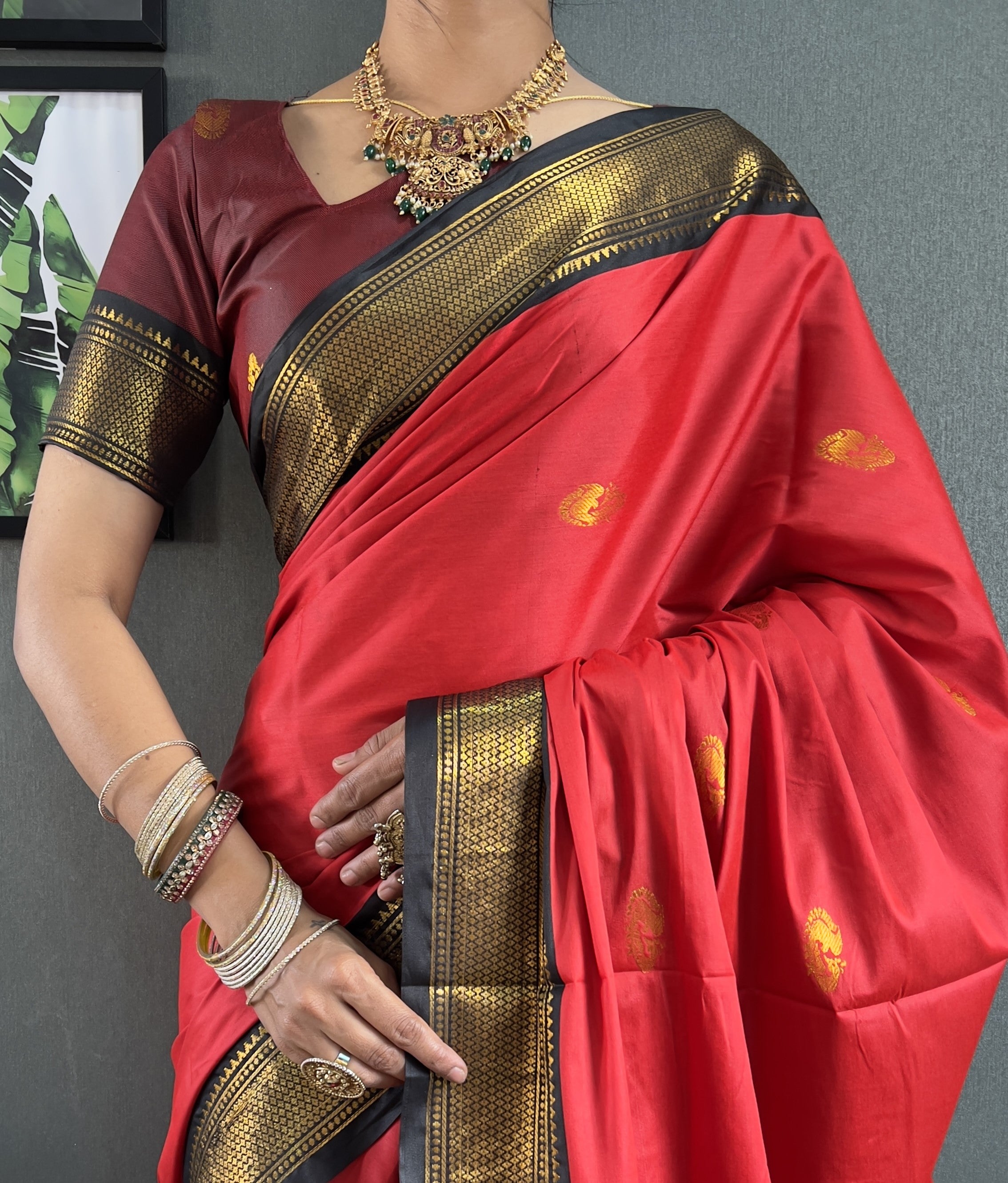 Cotton Silk Ready To Wear Saree Just In 1. MIN
