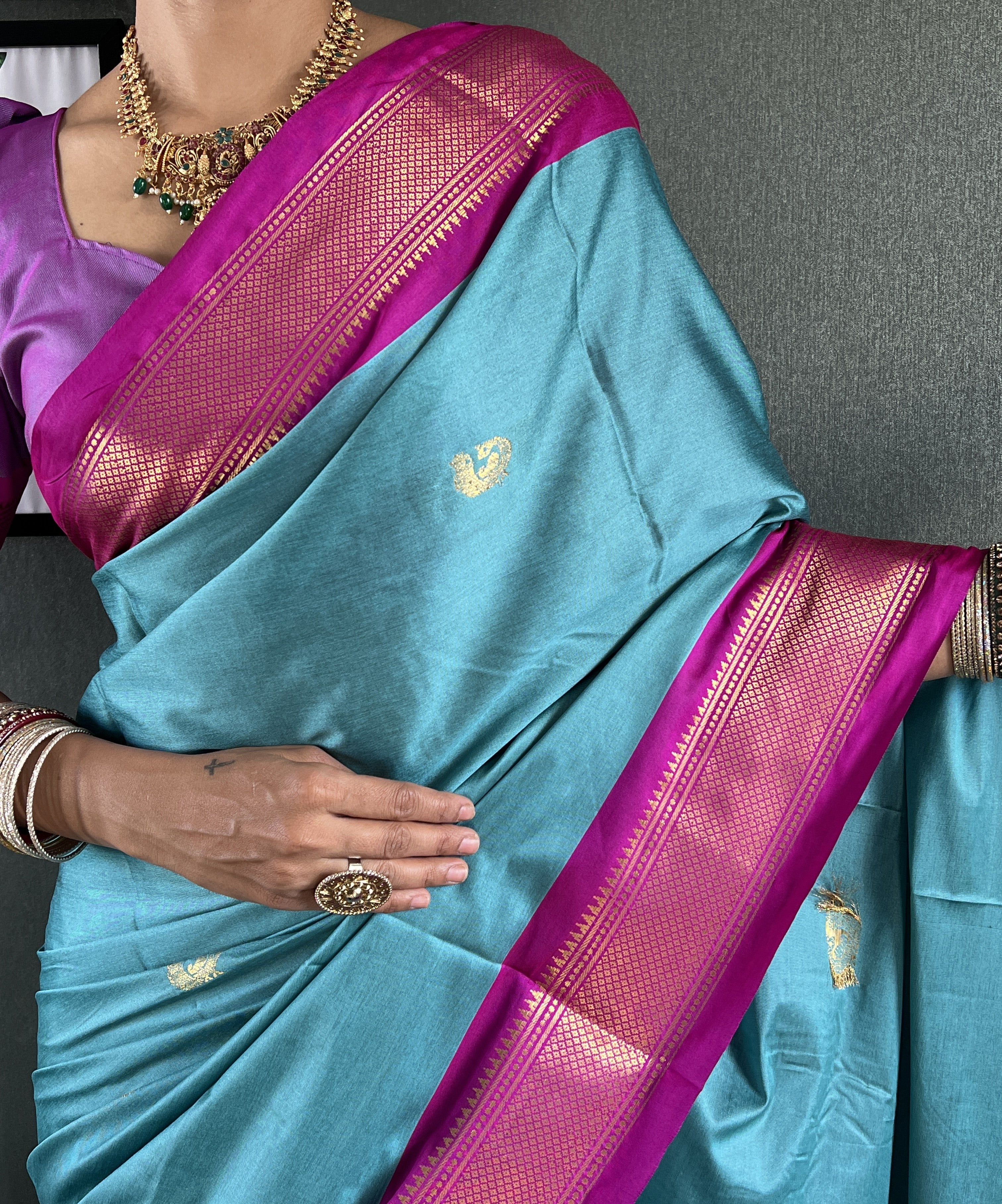 Cotton Silk Ready To Wear Saree Just In 1. MIN