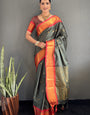 Cotton Silk Kanjivaram Chekes Pattern Ready To Wear Saree