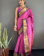 Cotton Silk Kanjivaram Chekes Pattern Ready To Wear Saree