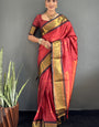 Cotton Silk Kanjivaram Chekes Pattern Ready To Wear Saree