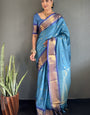 Cotton Silk Kanjivaram Chekes Pattern Ready To Wear Saree