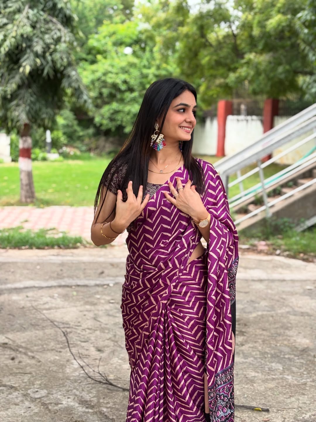 Ready To Wear Crape silk saree