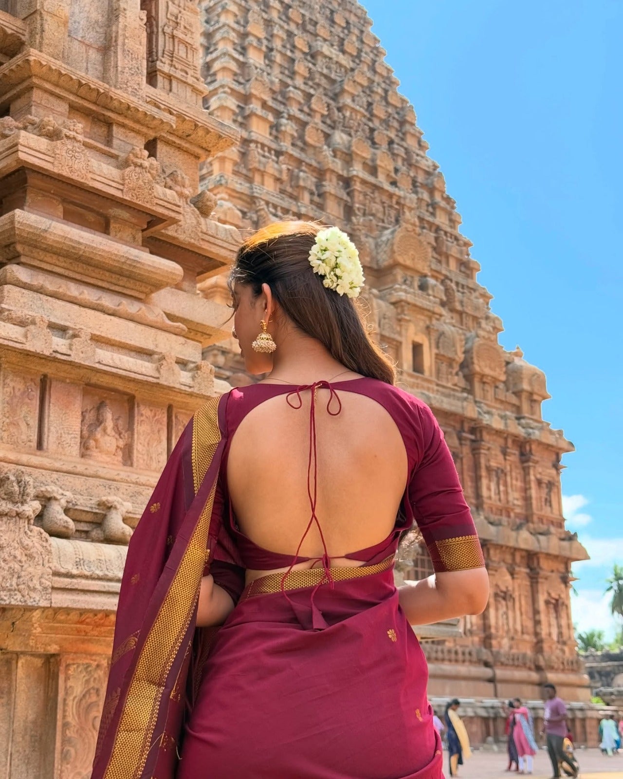 Banarasi Silk Saree With Zari Weaving Work