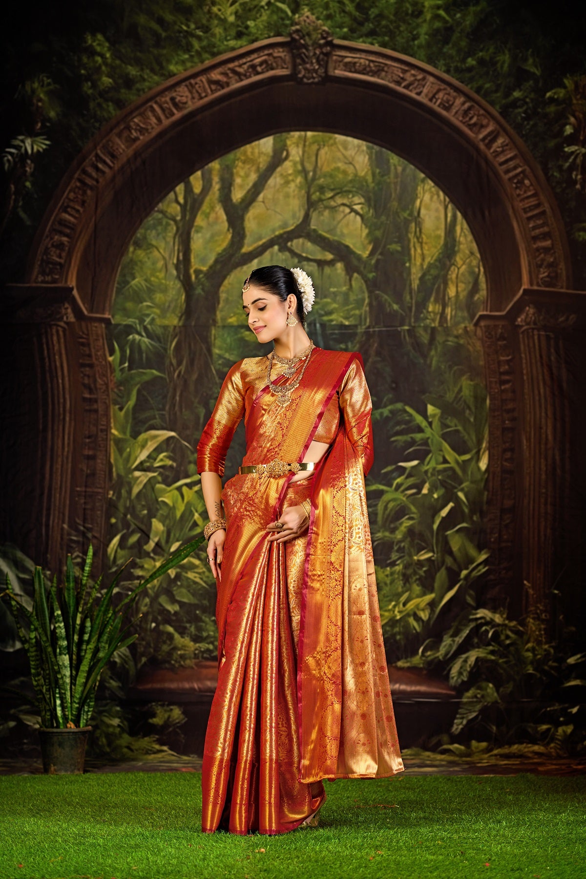 Traditional Pure Pattu Kanjivaram Silk Saree for Wedding & Festive Wear
