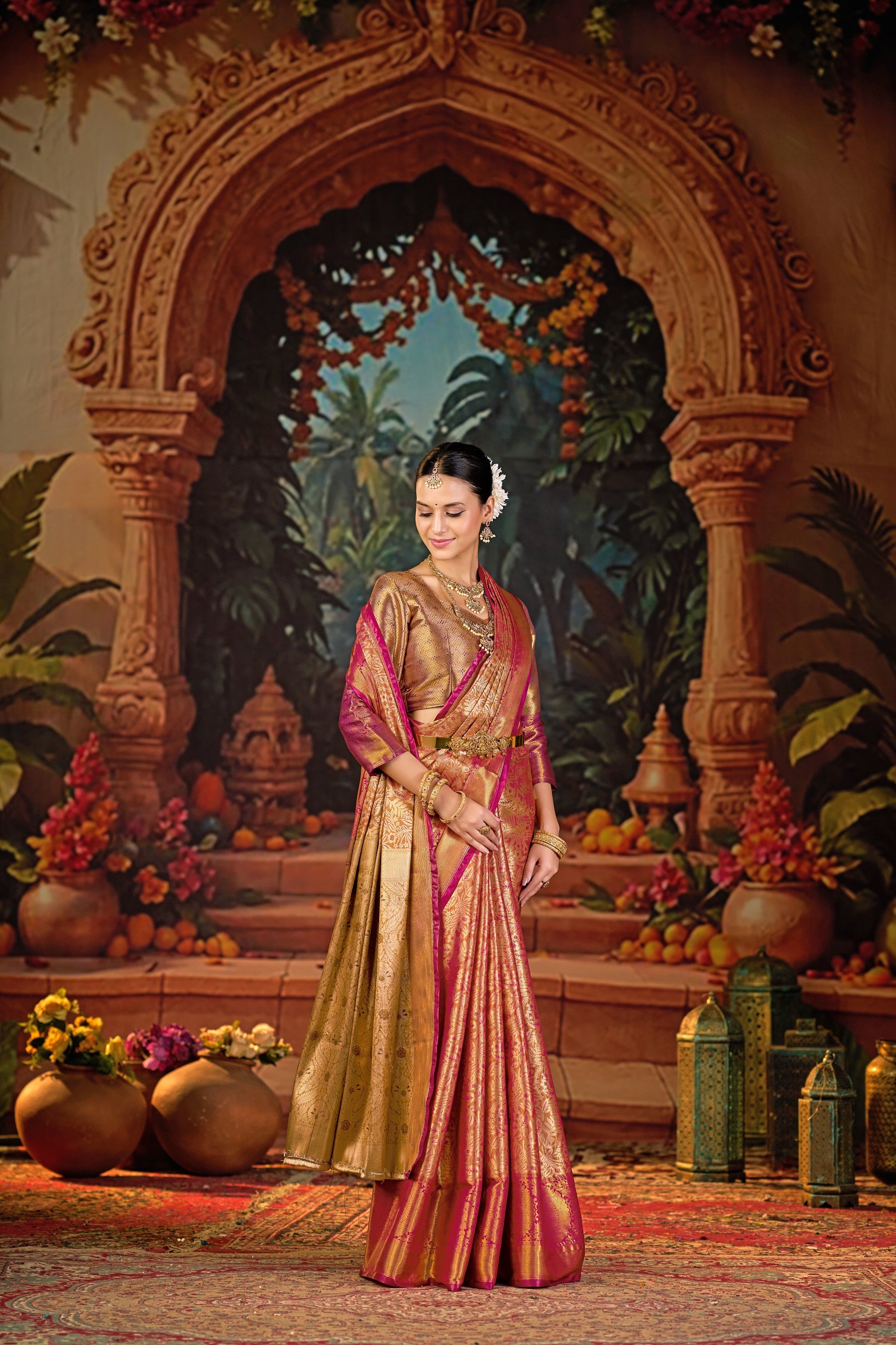 Traditional Pure Pattu Kanjivaram Silk Saree for Wedding & Festive Wear