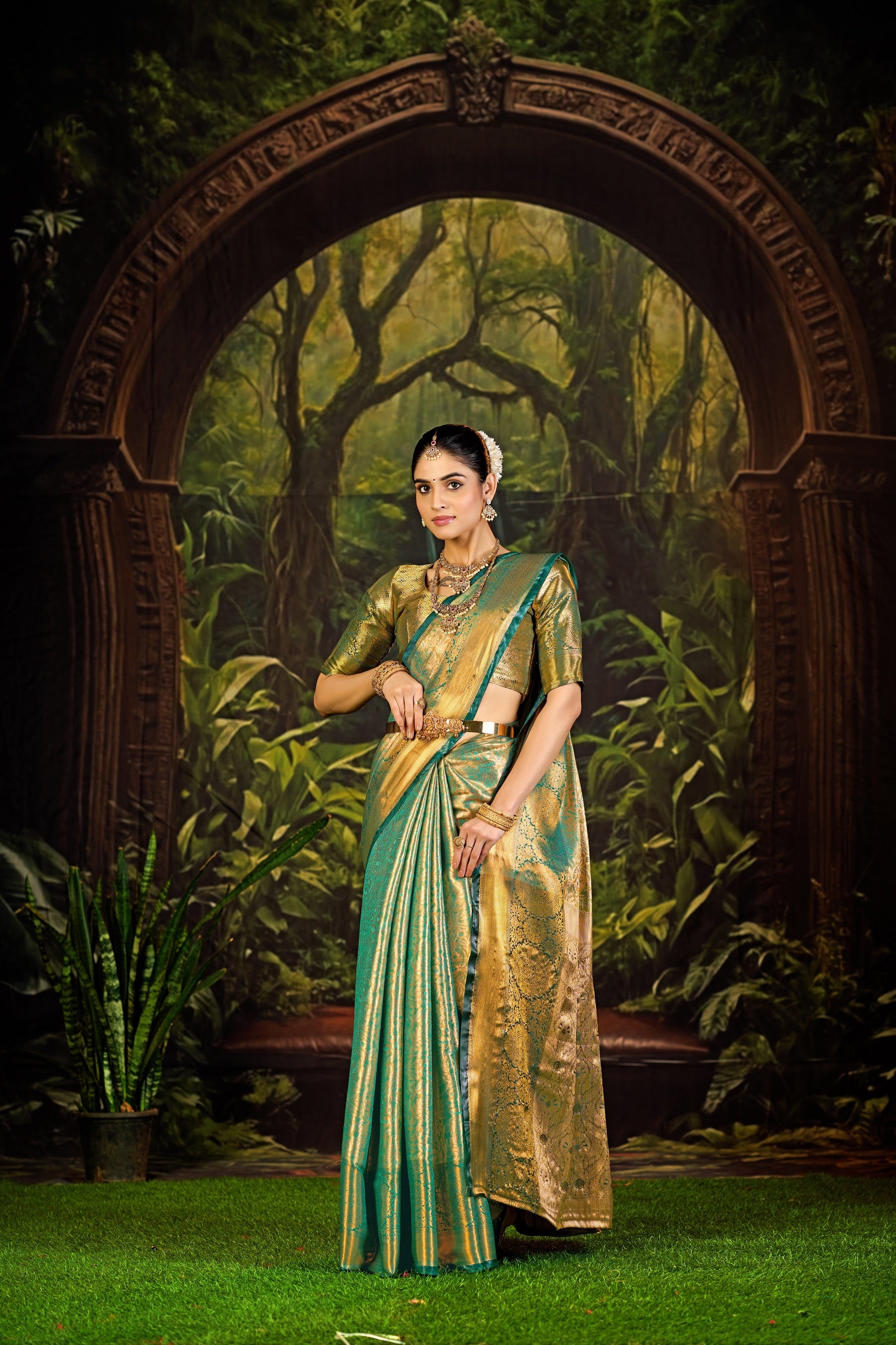 Traditional Pure Pattu Kanjivaram Silk Saree for Wedding & Festive Wear