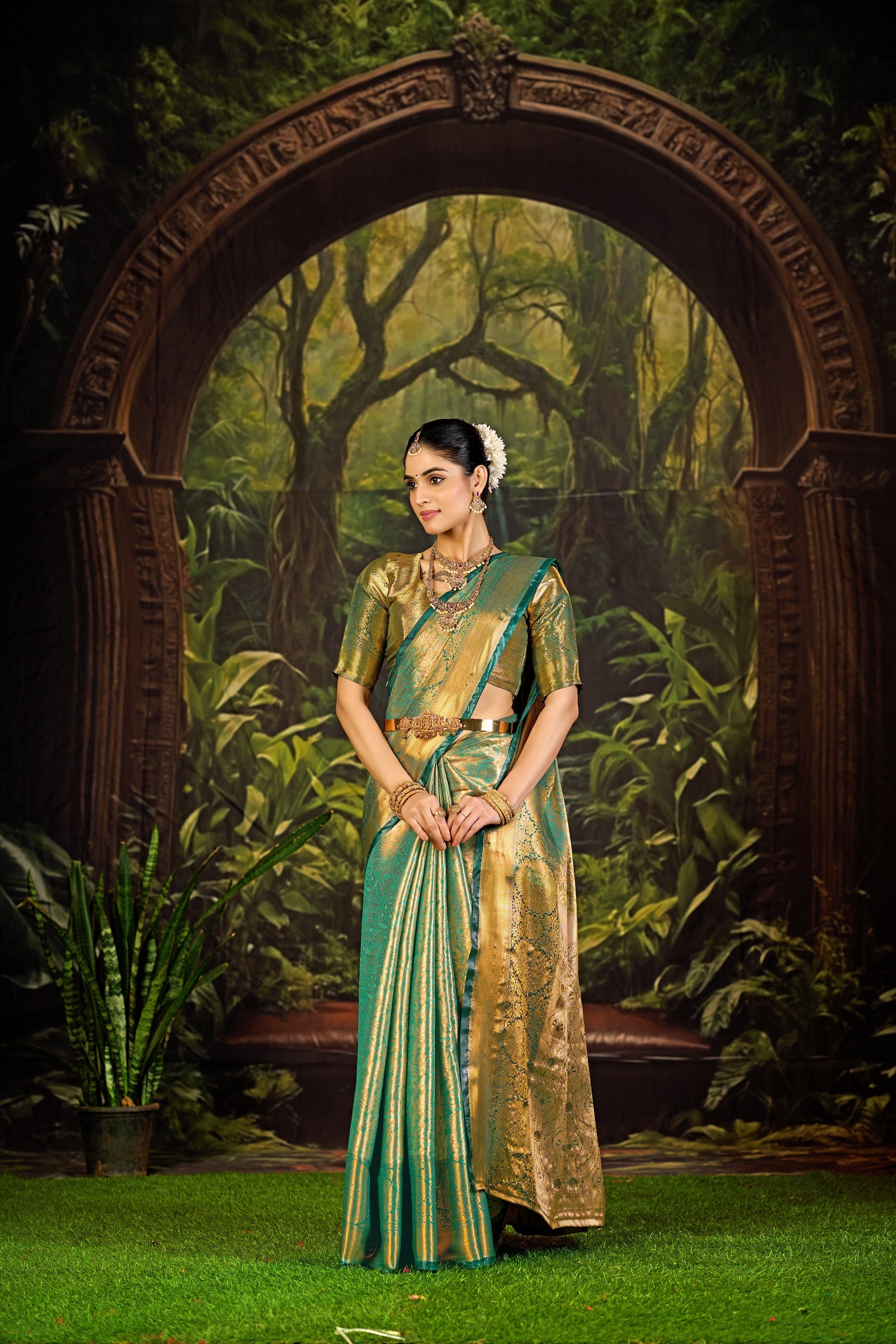 Traditional Pure Pattu Kanjivaram Silk Saree for Wedding & Festive Wear