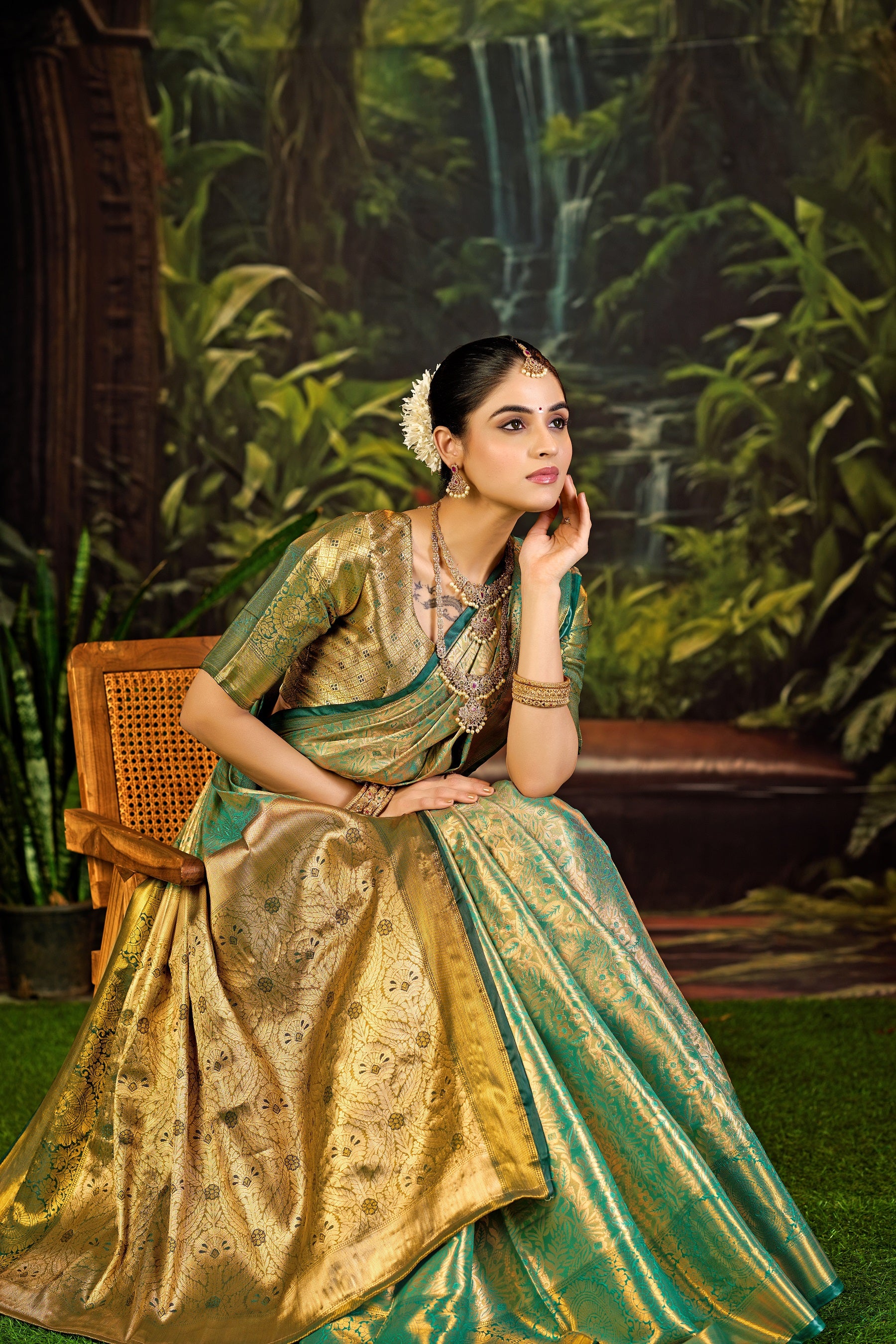 Traditional Pure Pattu Kanjivaram Silk Saree for Wedding & Festive Wear
