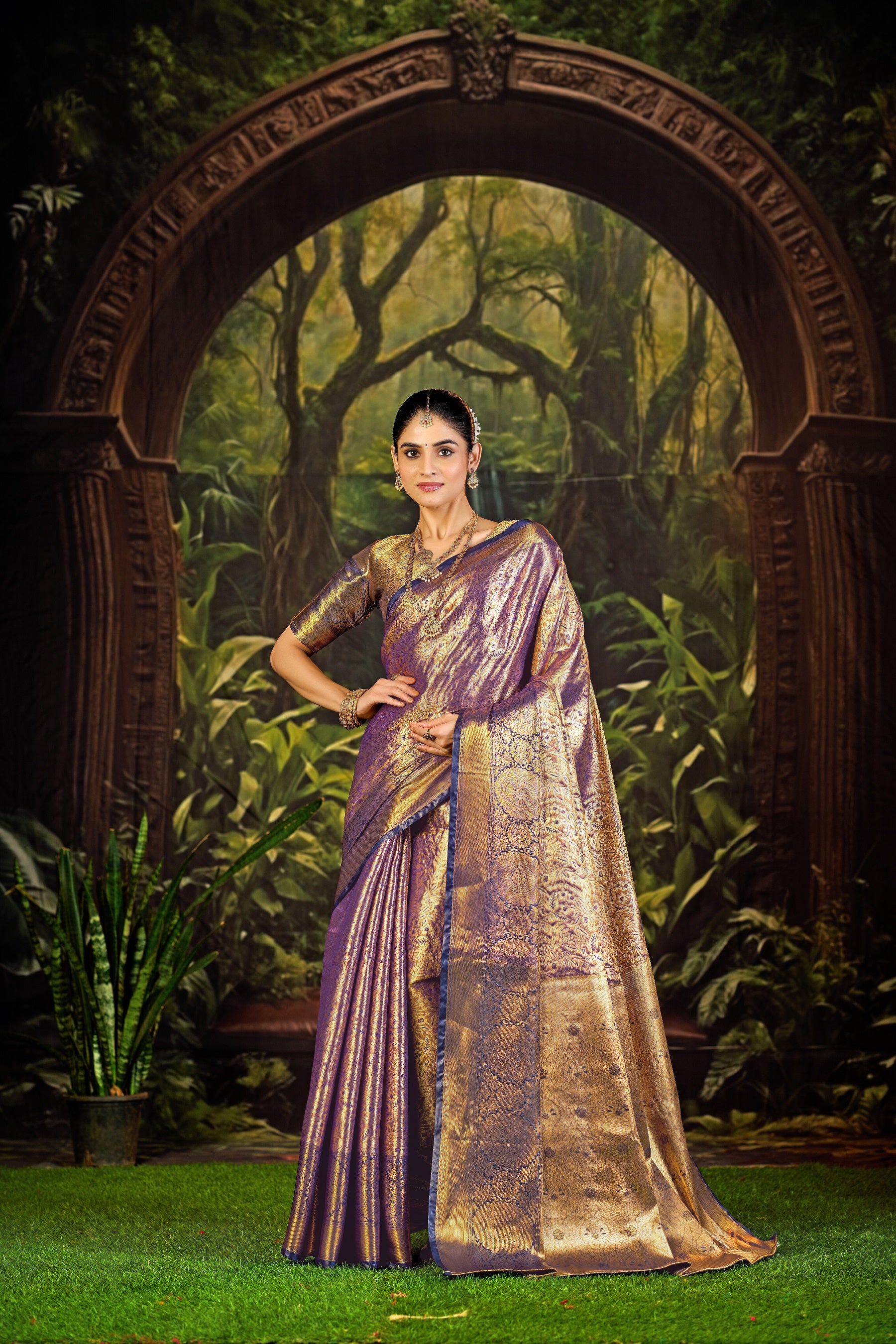 Traditional Pure Pattu Kanjivaram Silk Saree for Wedding & Festive Wear