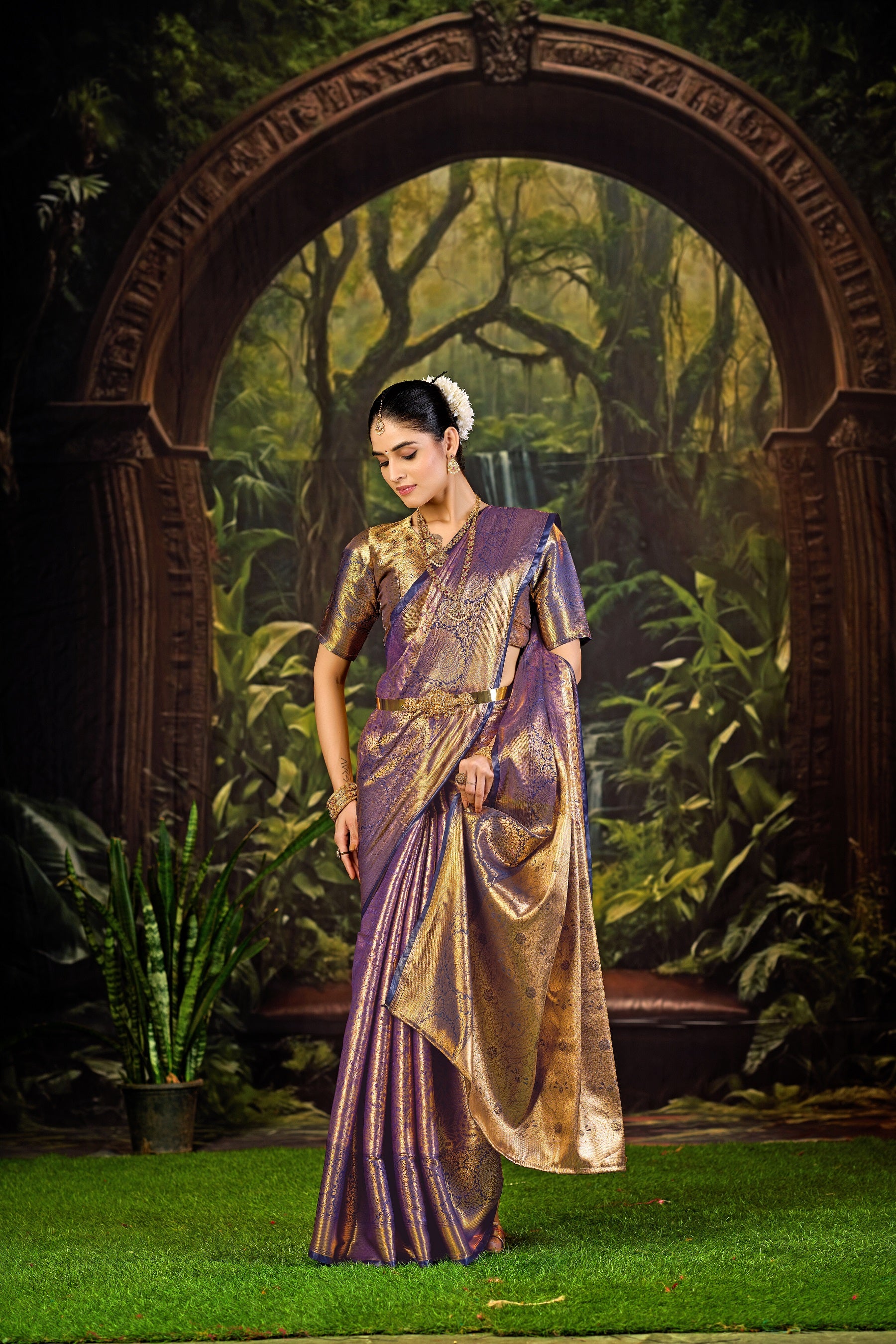 Traditional Pure Pattu Kanjivaram Silk Saree for Wedding & Festive Wear
