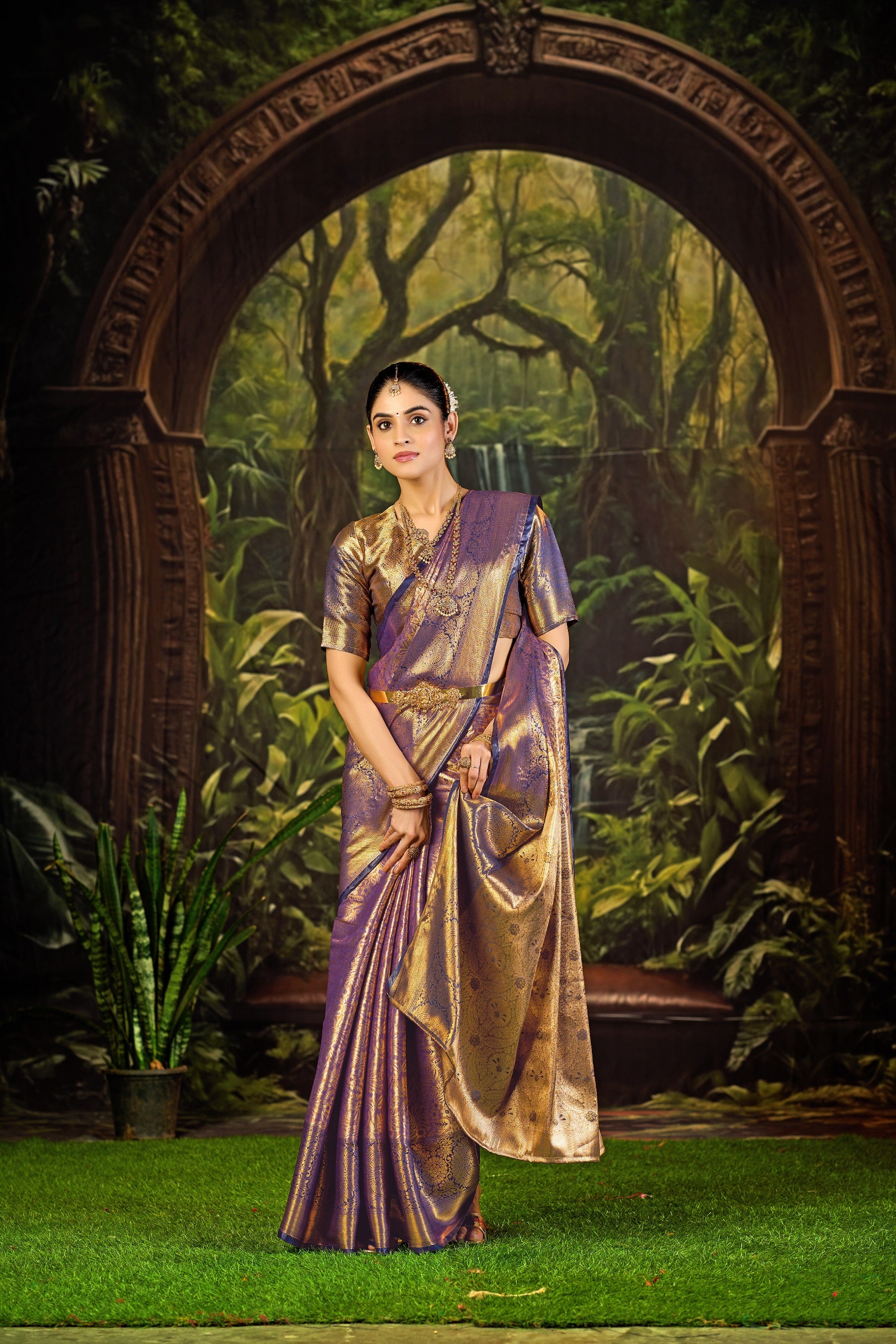 Traditional Pure Pattu Kanjivaram Silk Saree for Wedding & Festive Wear