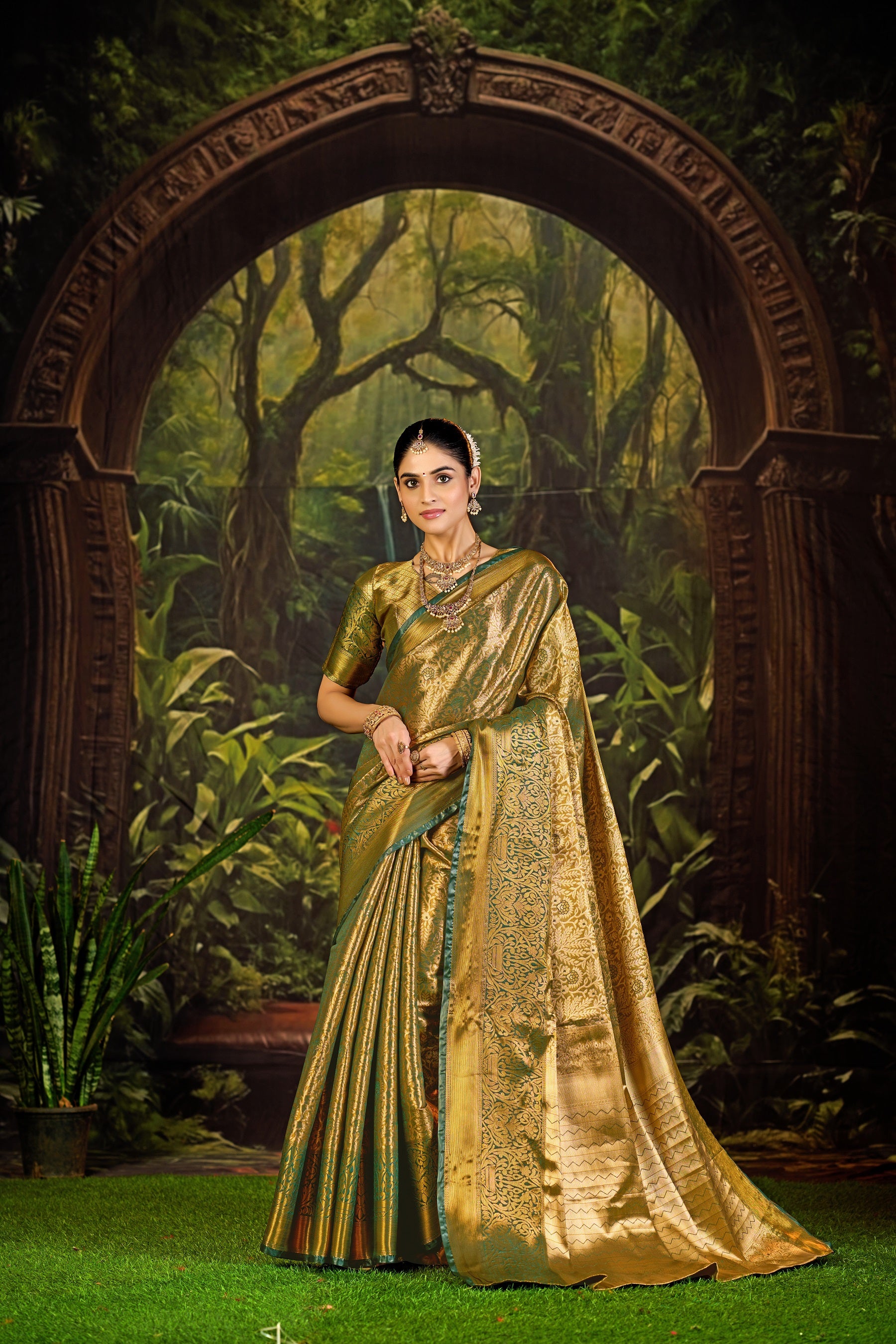 Classic Pure Pattu Kanjivaram Silk Saree – Premium Wedding Collection