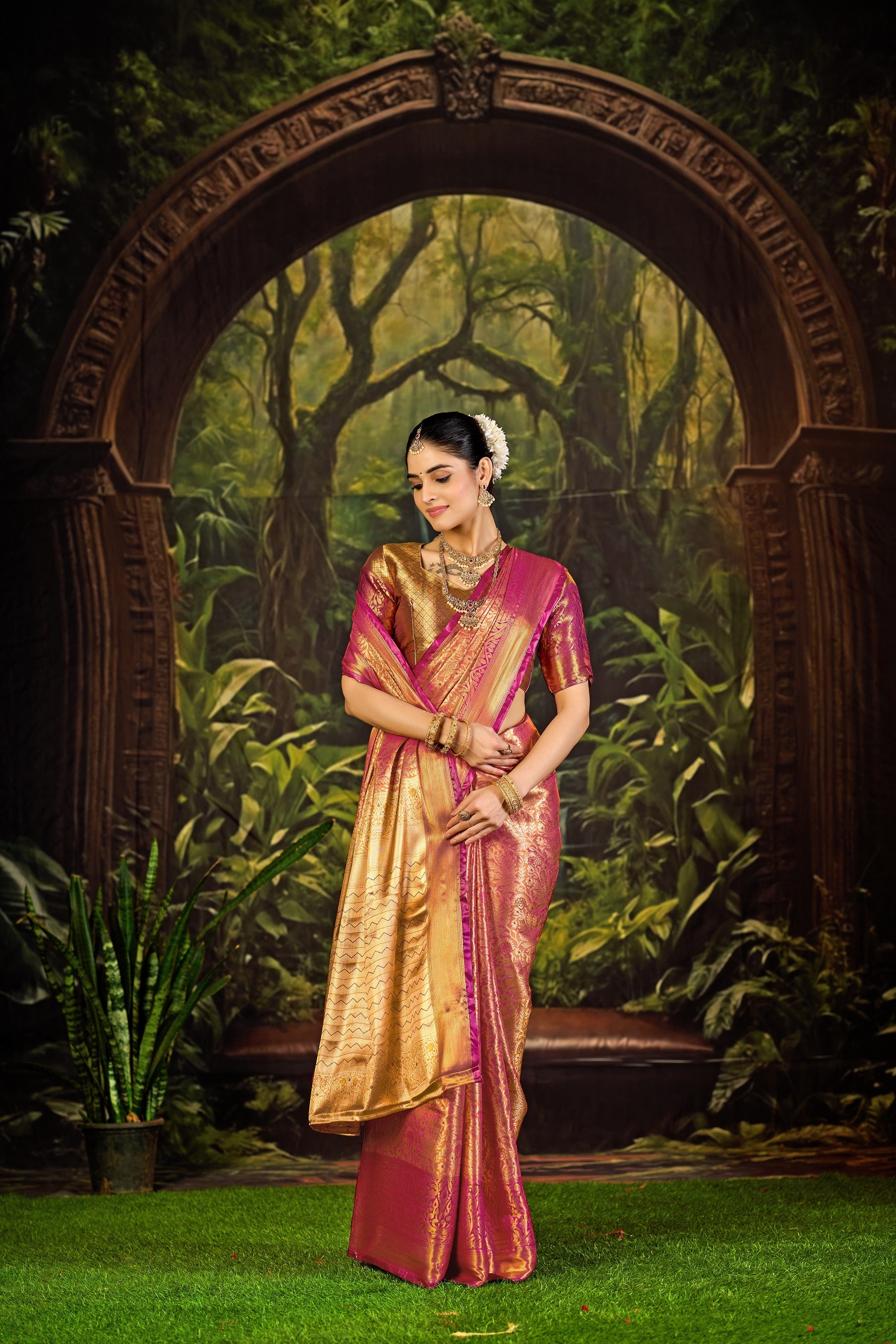 Classic Pure Pattu Kanjivaram Silk Saree – Premium Wedding Collection