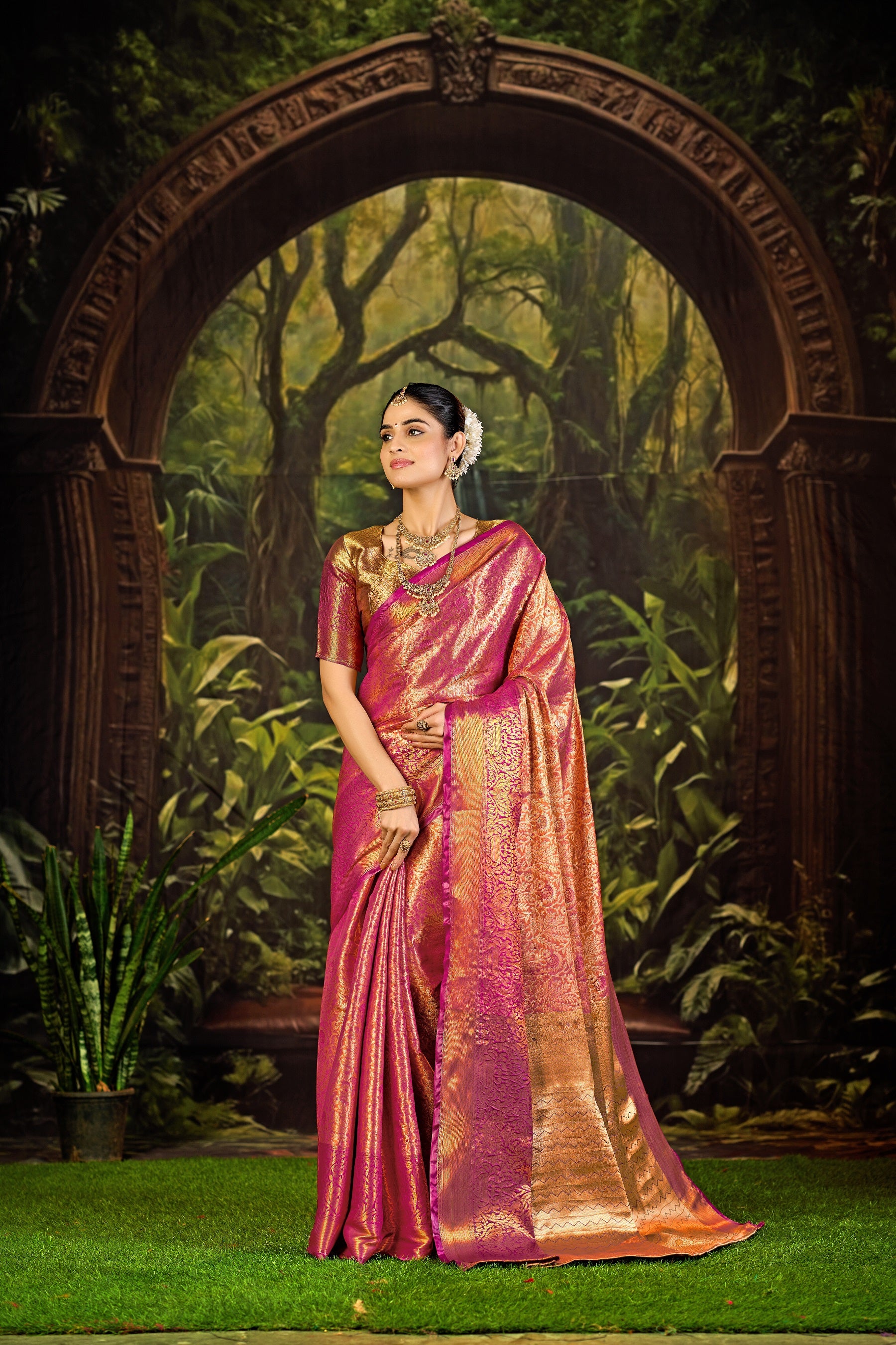 Classic Pure Pattu Kanjivaram Silk Saree – Premium Wedding Collection