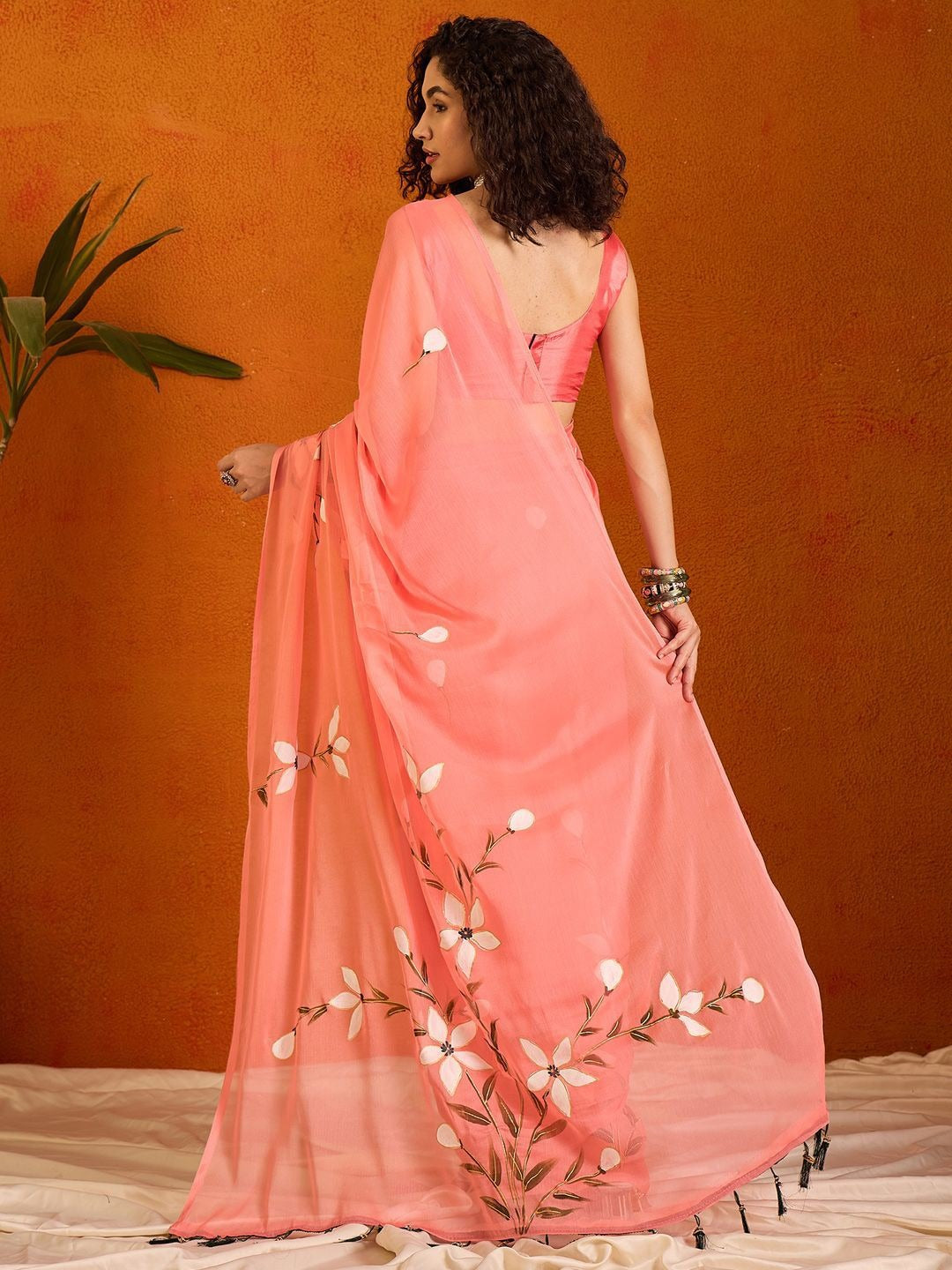 Sareewave Presents Designer Cotton Linen Silk Saree