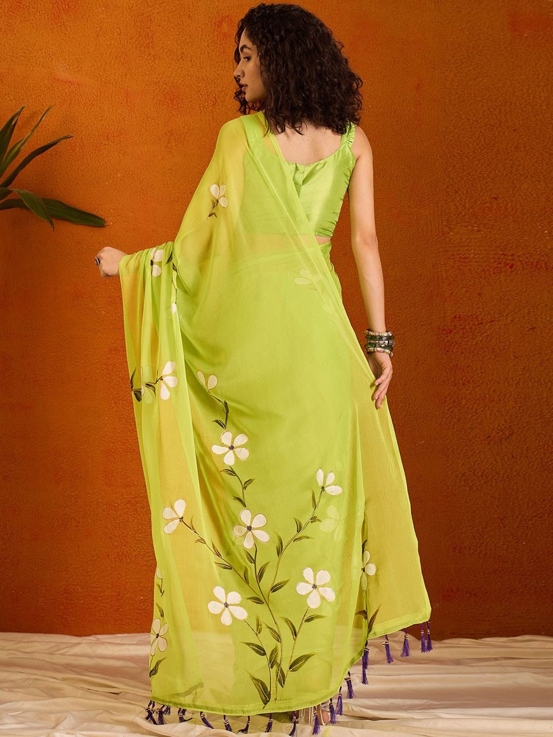 Sareewave Presents Designer Cotton Linen Silk Saree