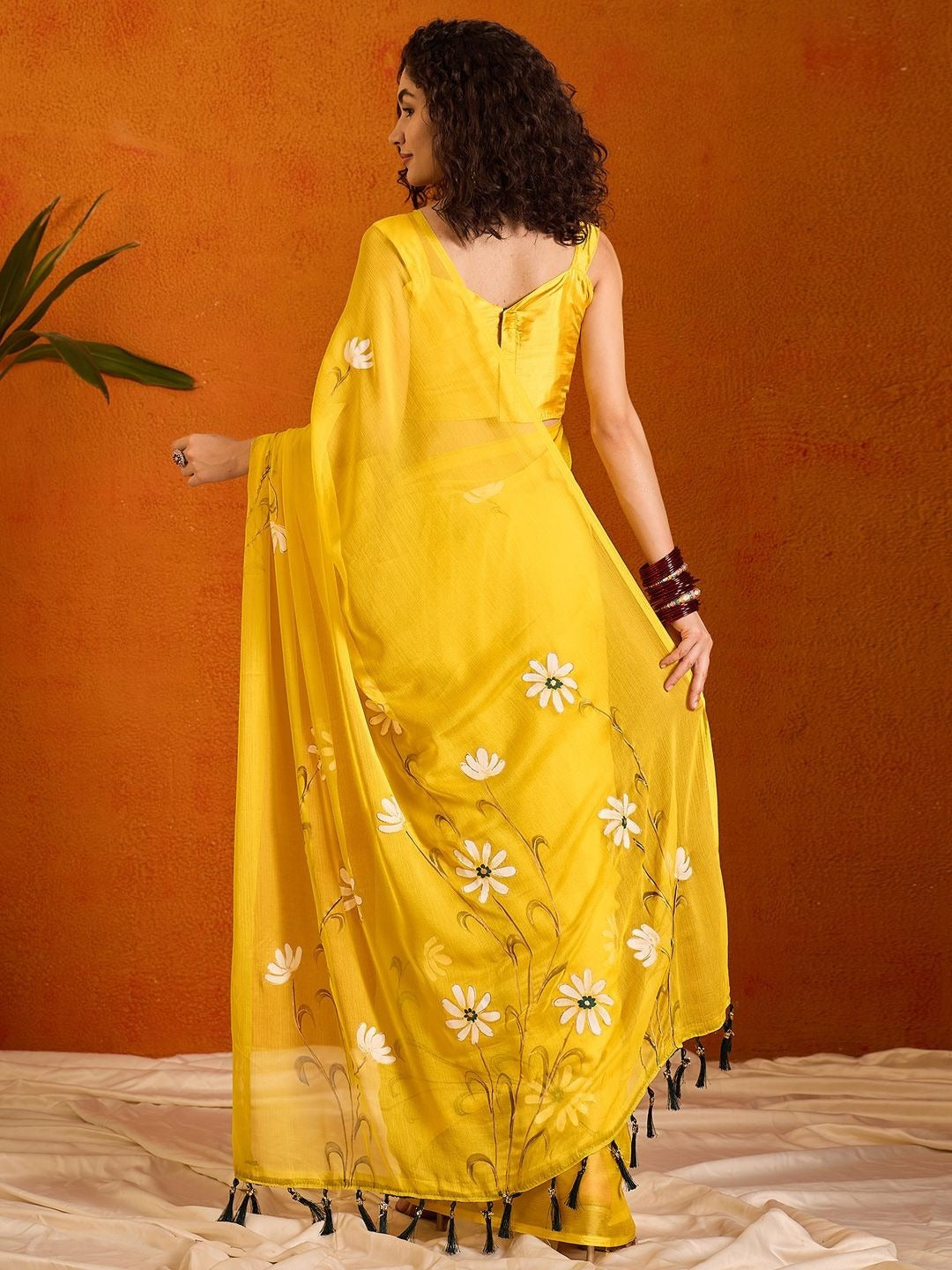 Sareewave Presents Designer Cotton Linen Silk Saree
