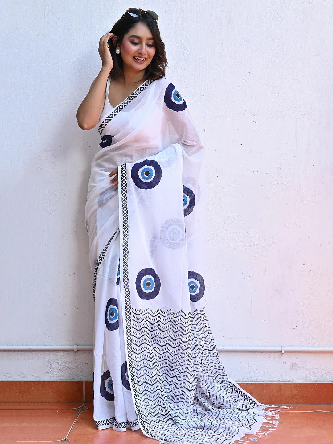 Sareewave Presents Designer Cotton Linen Silk Saree