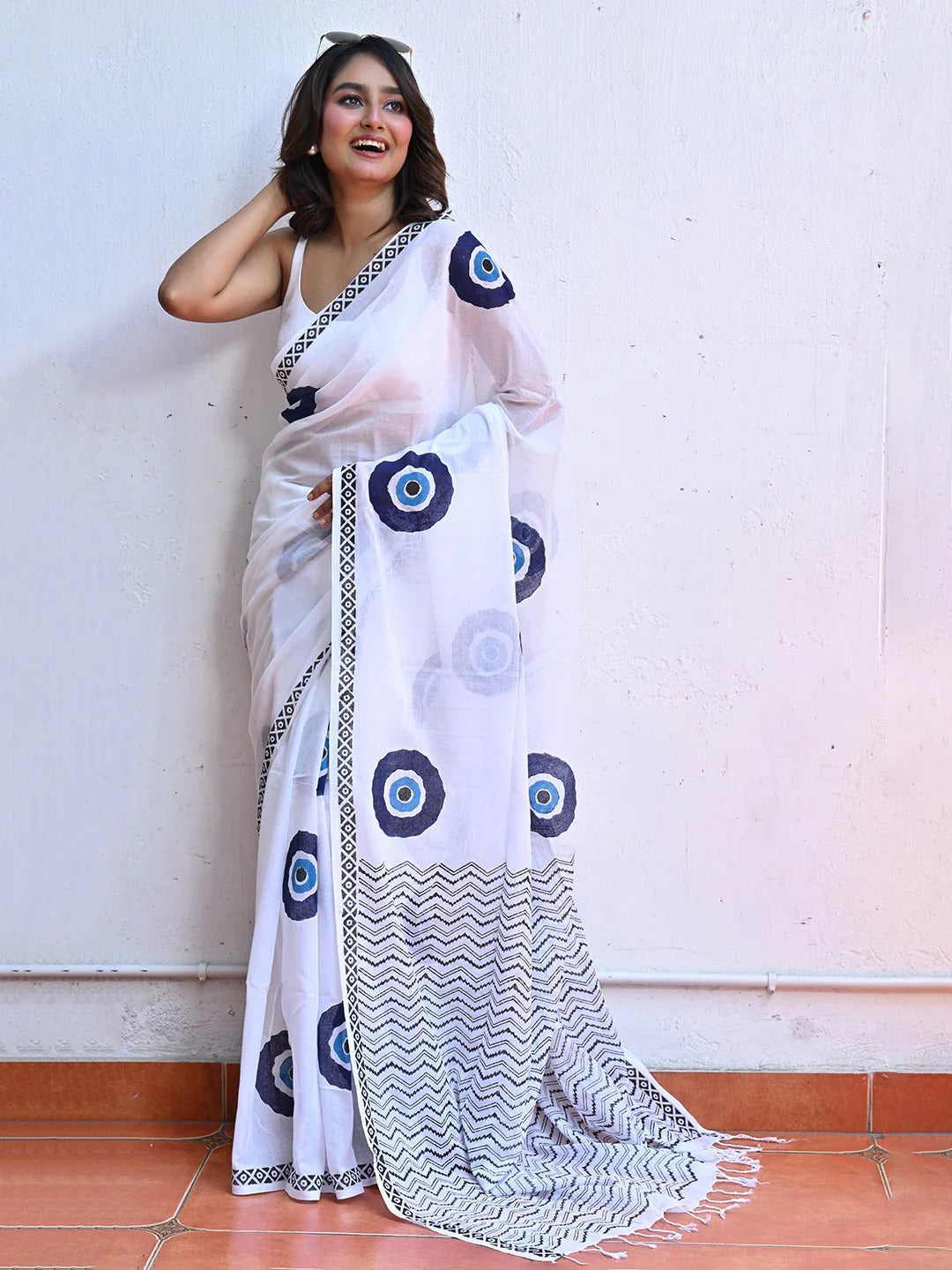 Sareewave Presents Designer Cotton Linen Silk Saree