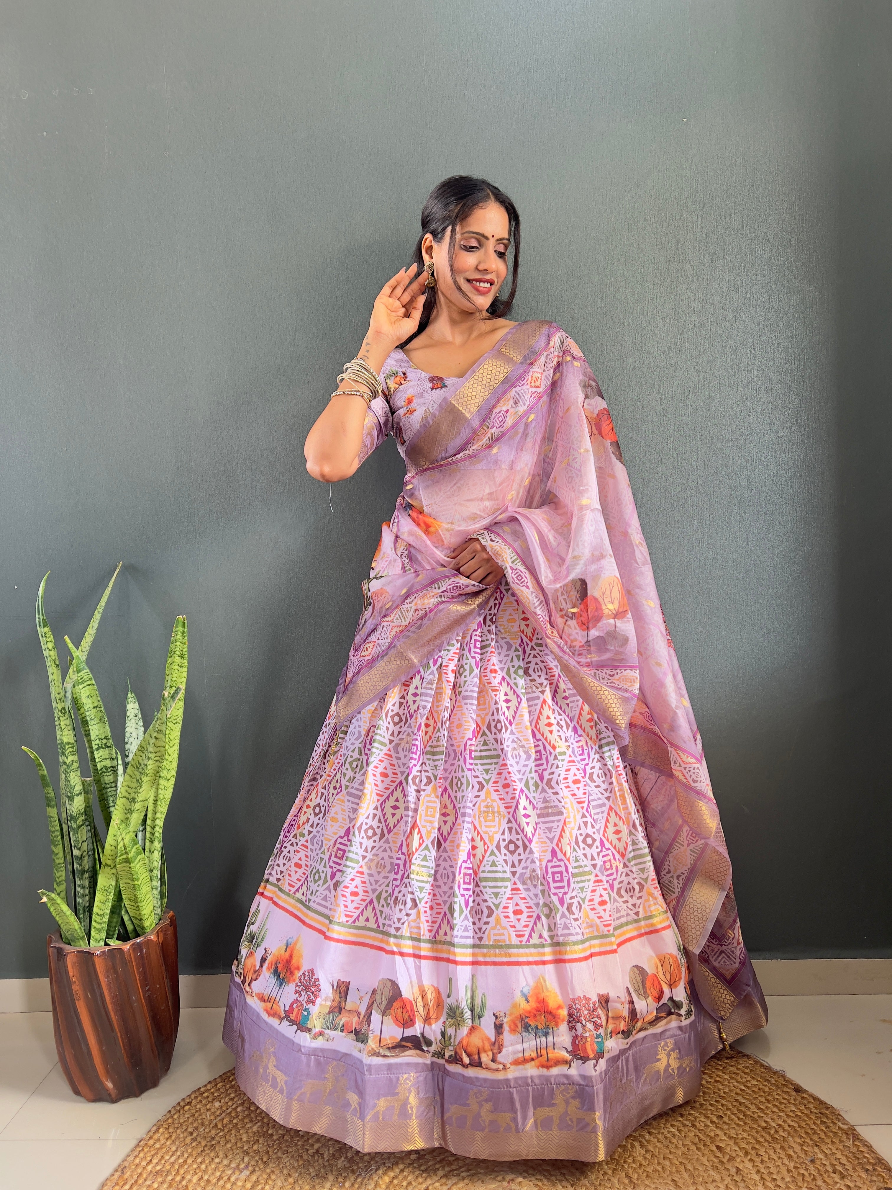 SareeWave Launching Festival Lehenga Choli