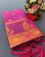 Pink Colour Premium Paithani Silk Saree