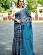 Sareewave Presents Designer Gadhval Bandhni Saree