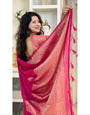 Banarasi Silk Saree With Zari Weaving Work