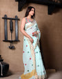 Sareewave Presents Designer Cotton Linen Silk Saree