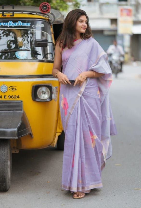 Sareewave Presents Designer Cotton Linen Silk Saree