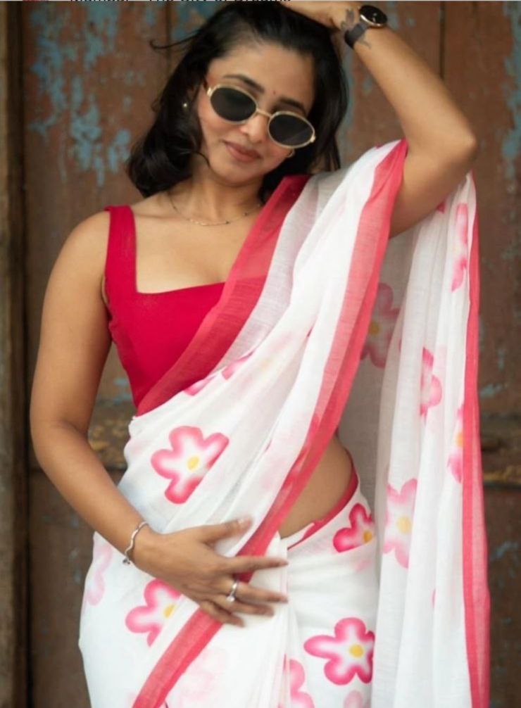 Sareewave Presents Designer Cotton Linen Silk Saree