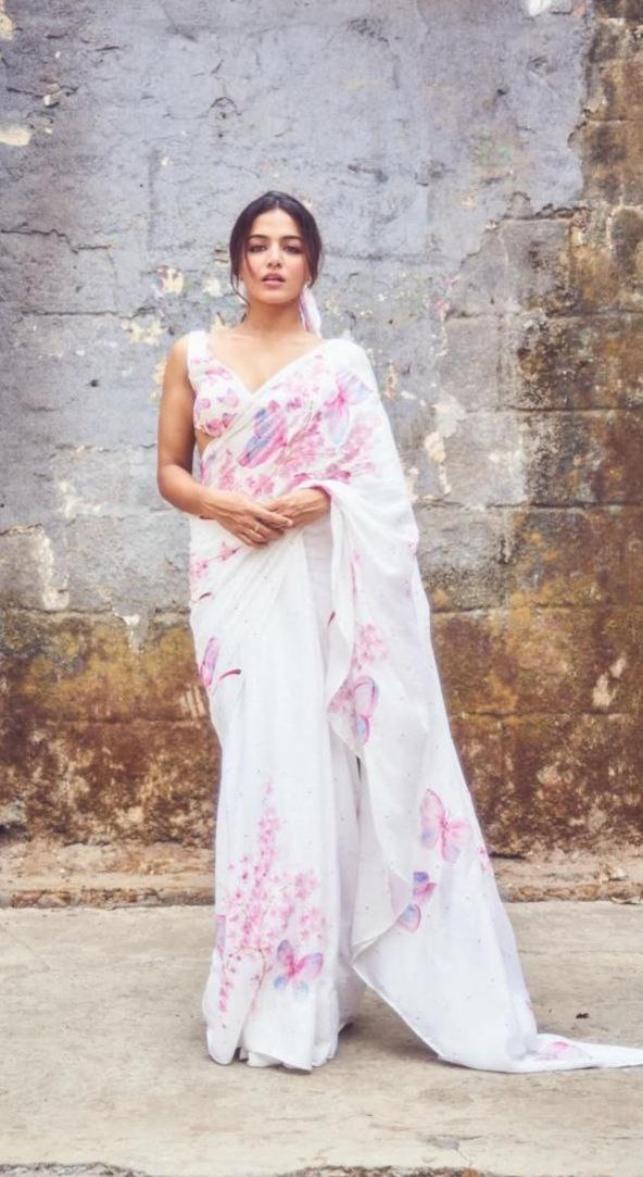 Sareewave Presents Designer Cotton Linen Silk Saree