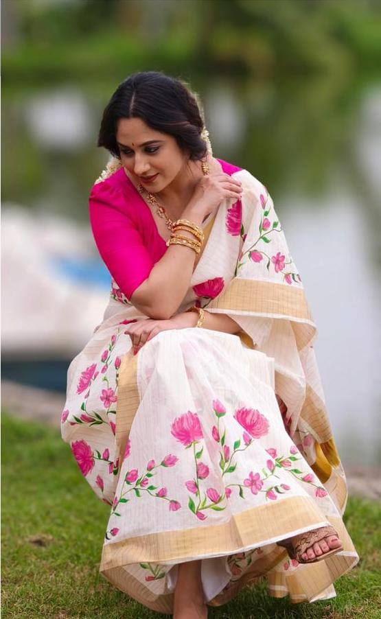 Sareewave Presents Designer Cotton Linen Silk Saree